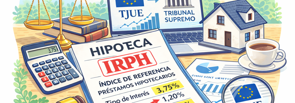 Contrato de hipoteca con referencia al IRPH y análisis jurídico de sentencias del TJUE y Tribunal Supremo